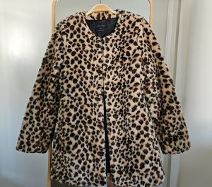 Love Tree Animal Print Teddy Jacket